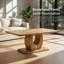 Table basse moderne et simple de luxe moderne - couleur bois, multifonctionnelle pour la salle à manger, le salon, la terrasse et la cuisine-219220740