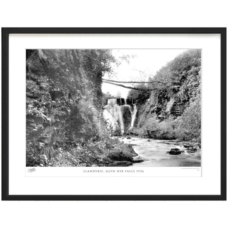 Llandybie, Glyn-Hir Falls 1936 by Francis Frith - Single Picture Frame Print, 60cm H x 80cm W x 2.3cm D