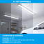 Éclairage de magasin à DEL de 4 pi, lumières à bande connectables, plafonnier commercial à intensité variable, 4000 lm, lumière du jour 5000k