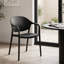 Ensemble de 4 chaises de patio empilables avec dossier incurvé, fauteuil d'extérieur en plastique, aucun assemblage requis-1115361053-1115361055