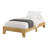 Wooden Platform Bed with Slats-350955711