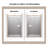 48" W x 76" H Reversible Frameless Single Sliding Bathroom Shower Door with Soft Close-99356161