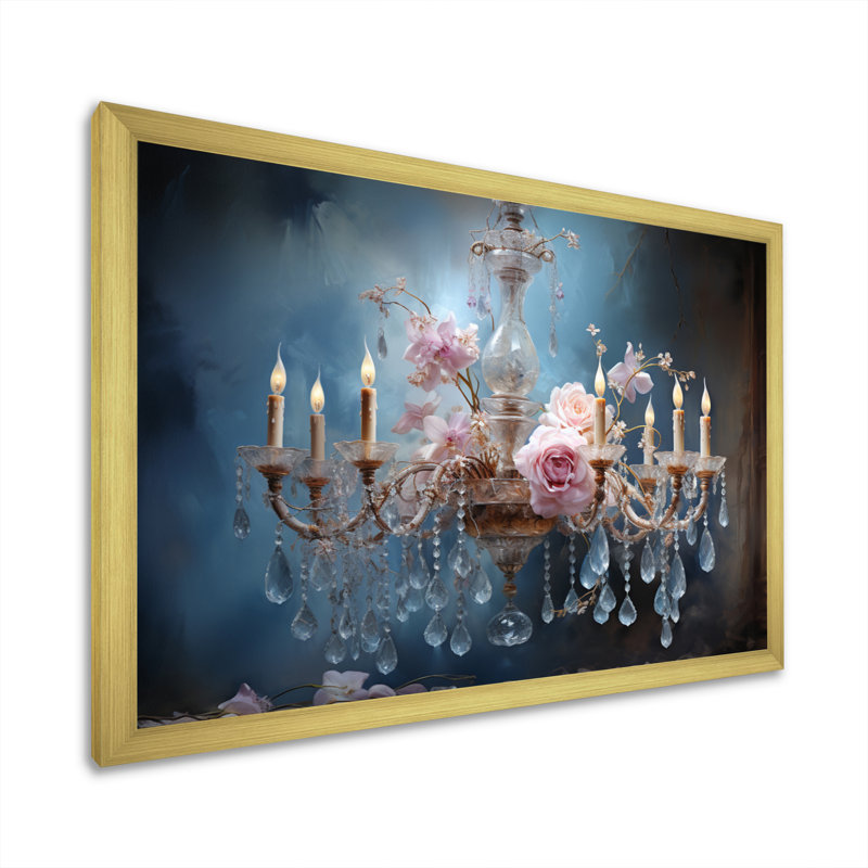 Lustre élégance transcendante, Cadre doré à une seule photo, H 16 po x l 32 po x P 1 po