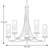 Maksymilian 5 - Light Steel Dimmable Chandelier-1658449747