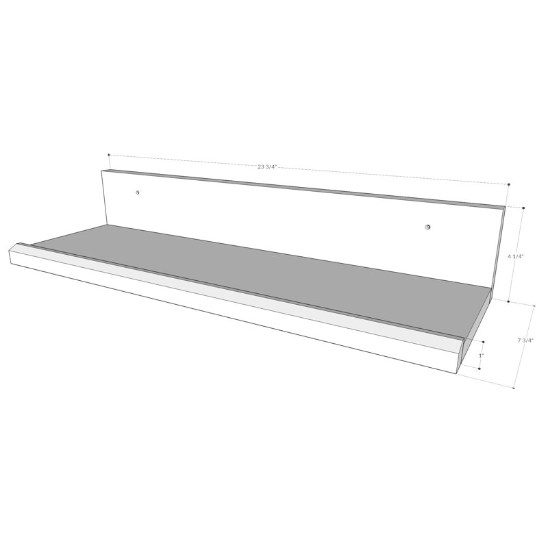Oak Accent Shelf
