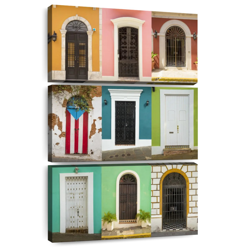 Doors In San Juan, 45" H x 28" W