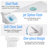 Compact One-Piece Toilet With High-Efficiency Dual Flush Round Toilet Floor Mounted (Seat Included) - 24.8x13 x 27.56