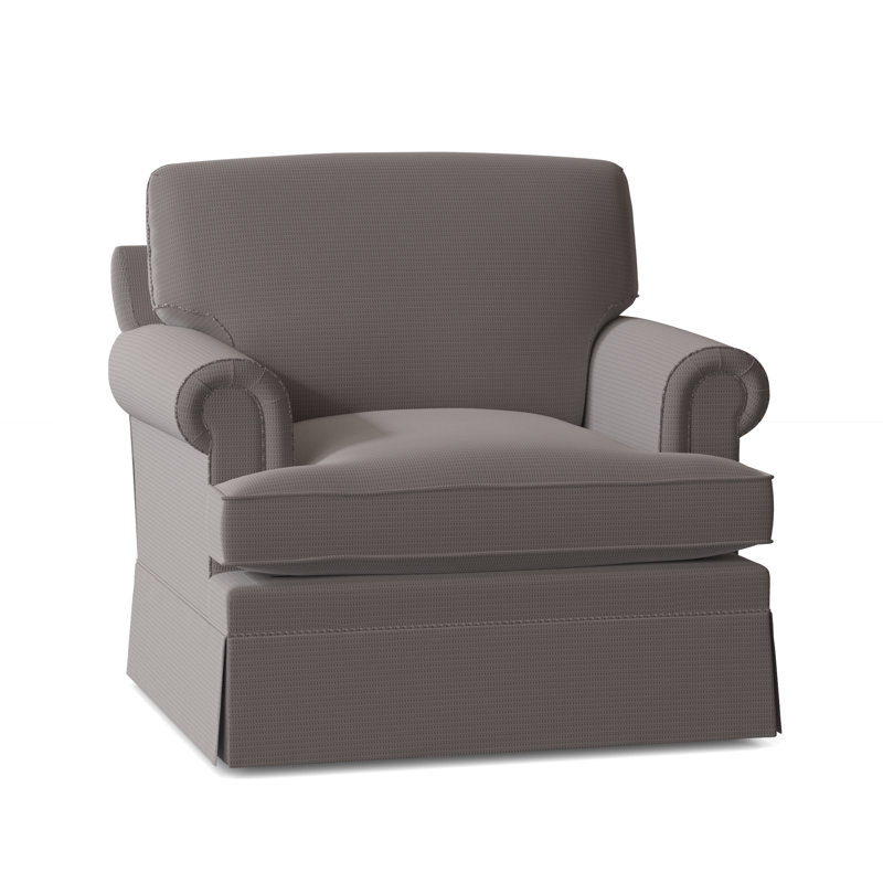 Fauteuil à housse de coussin de 39 po de large Georgetown, Gris