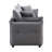 Irina 87.8" Sleeper Sofa, Gray Fabric-1725076541
