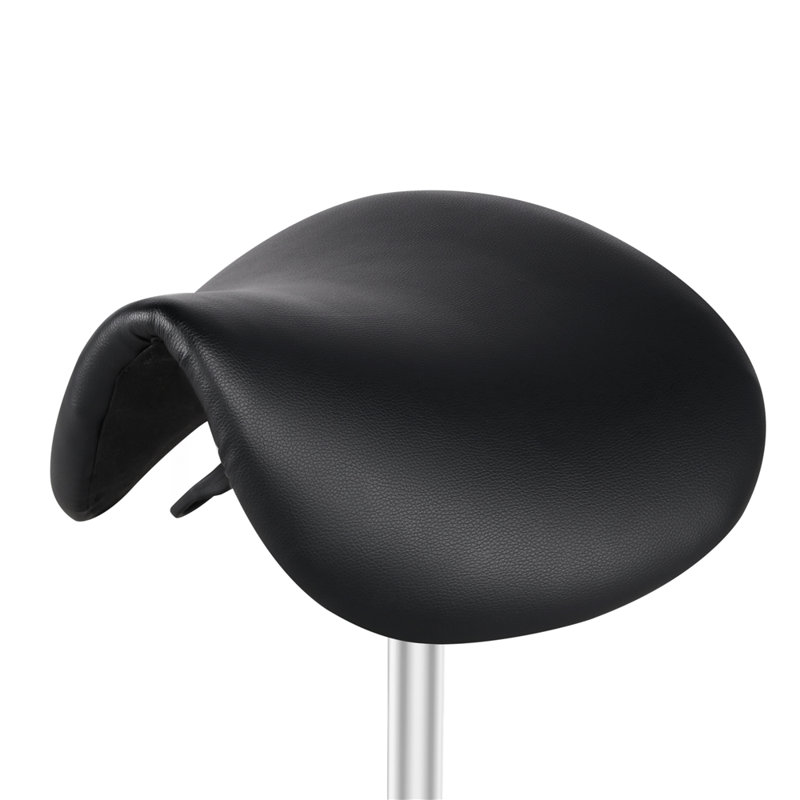 Adjustable Height Lab Stool, Black