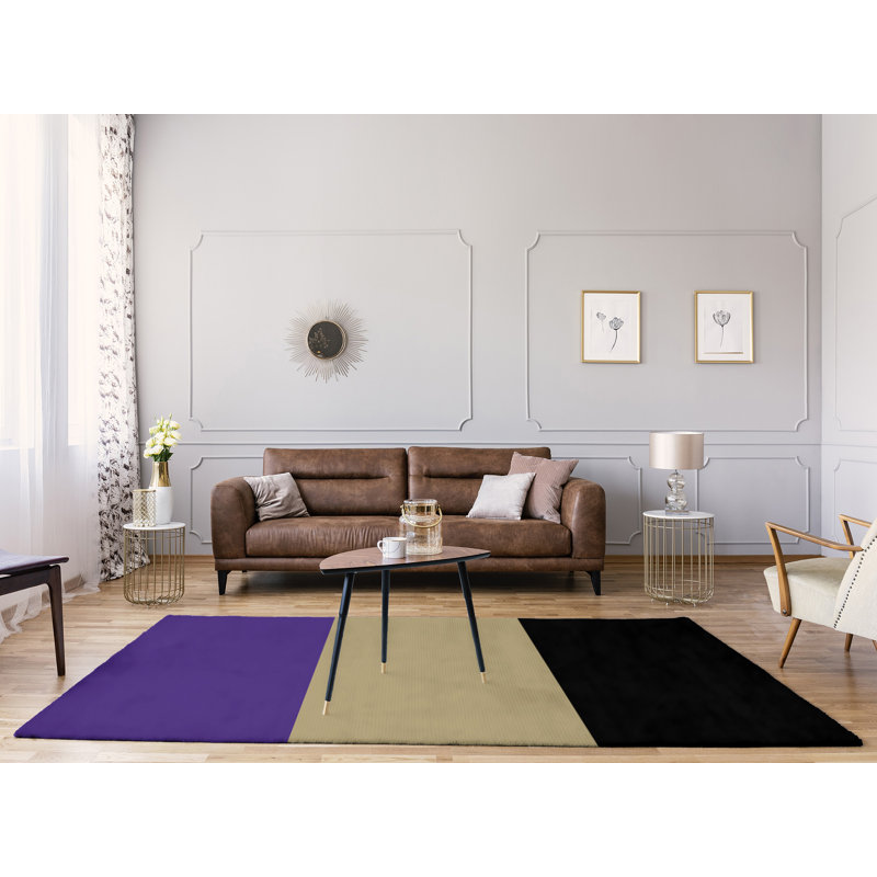 Tapis mauve/gris, Rectangle 5 pi x 7 pi
