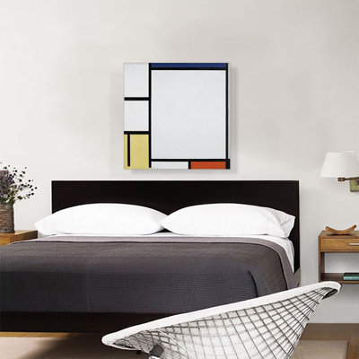 Composition avec bleu, rouge, jaune et noir 1922 par Piet Mondrian - reproduction d'art sur toile tendue