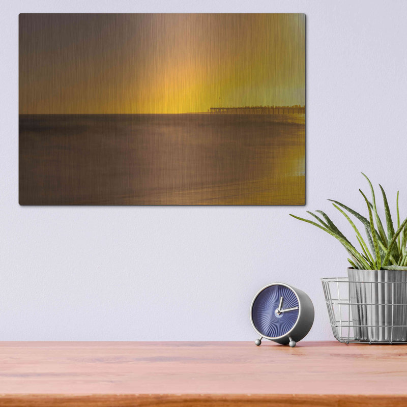 «Pier Orange» par Chris Moyer, H 12 po x l 16 po