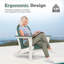 Chaise Adirondack pliante en PEHD Rakesh-730036813
