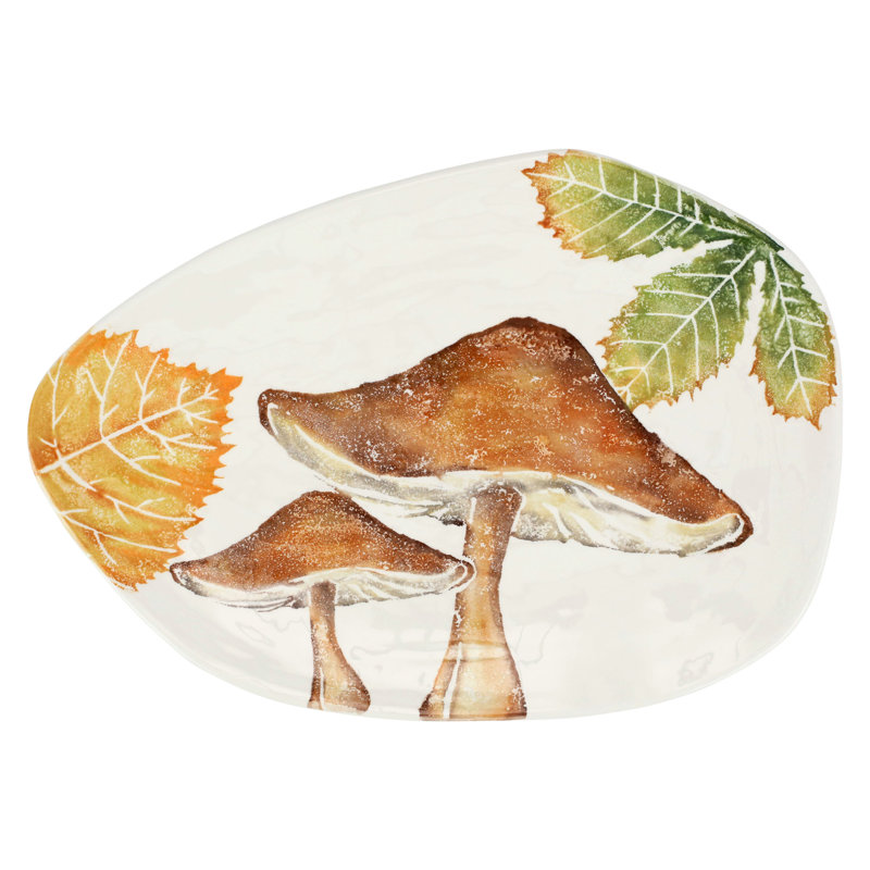 Autunno Terra Bianca Oval Platter