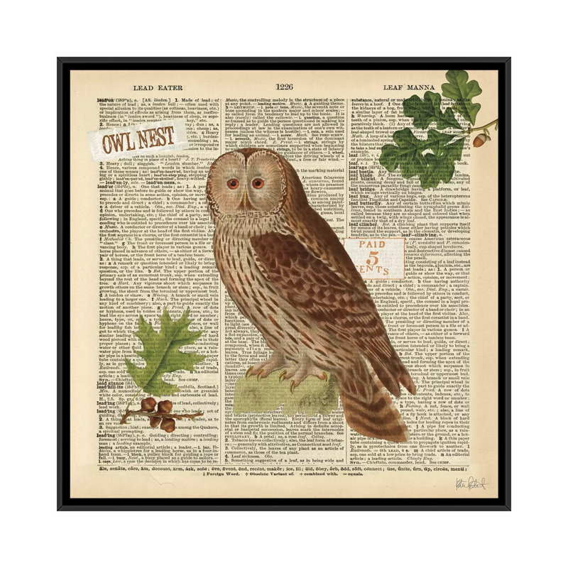 Lodge Collage I, impression sur toile tendue, H 18 po x l 18 po x P 1,5 po, Toile avec cadre noir, Pas de tapis