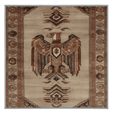Machine Washable Persian Gray Area Rug