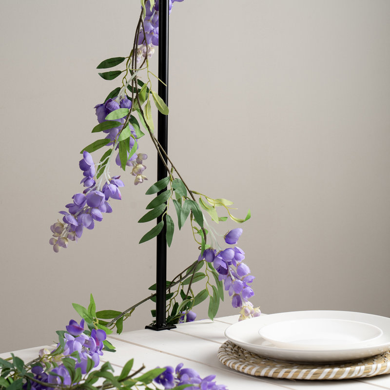 190cm Faux Wisteria Garland Lilac Pack