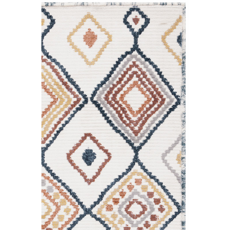 Alviery Performance Geometric Rug, Rectangle 8' x 10'