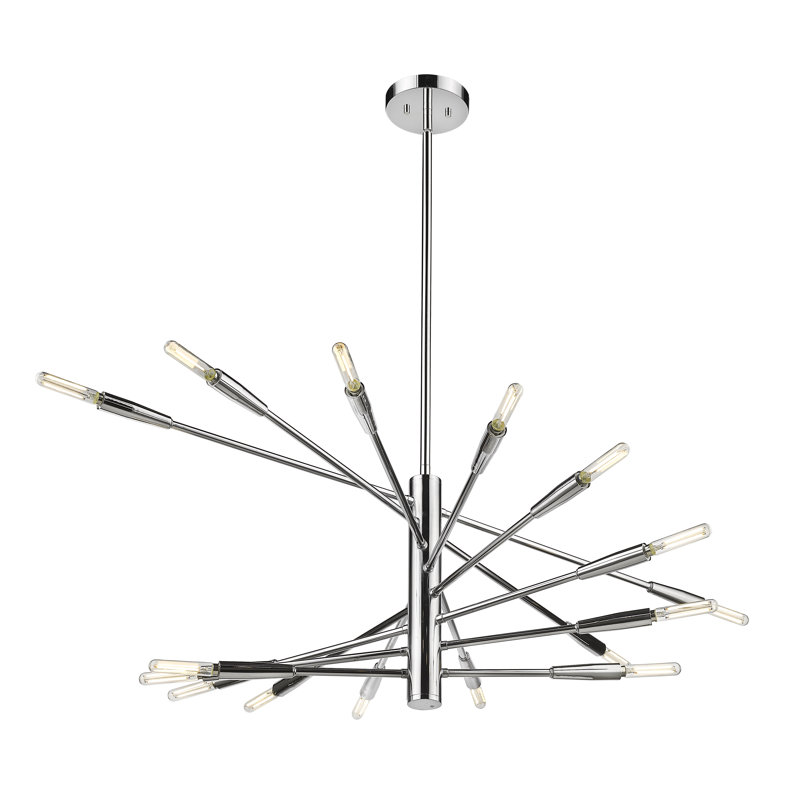 Stapleford 16 - Light Unique Tiered Chandelier, Chrome
