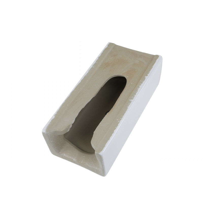 The Renovators Supply Inc. 12.75'' Gloss White Vitreous China Square Bathroom Sink with Overflow