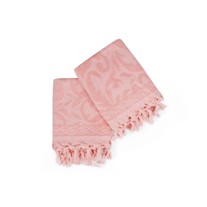 Ensemble de 2 serviettes 100% coton Letts, Poudre