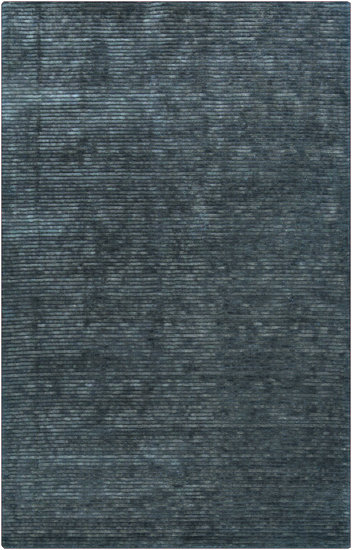 Tapis décoratif gris foncé tissé à la main Griffith, Rectangle 2 pi x 3 pi