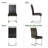 Modern Luxe Faux Leather Dining Chair Set of 4, Thick Foam Dining Chairs, C Shaped Kitchen Chairs for Dining Room, Conference Room-1483919056