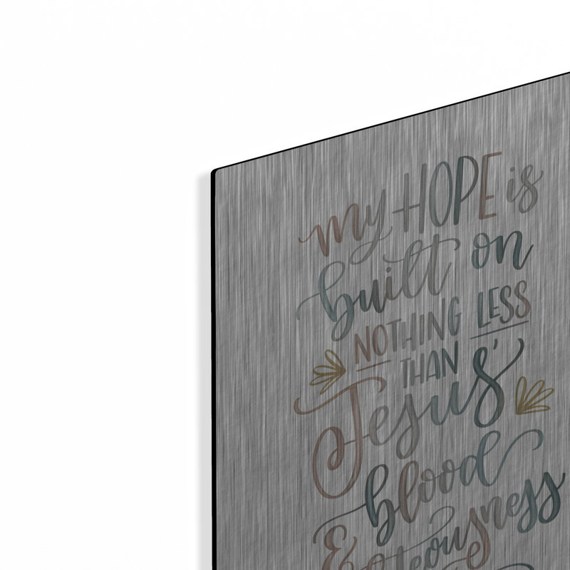 «My Hope» par Imperfect Dust, art mural en métal, H 16 po x l 12 po