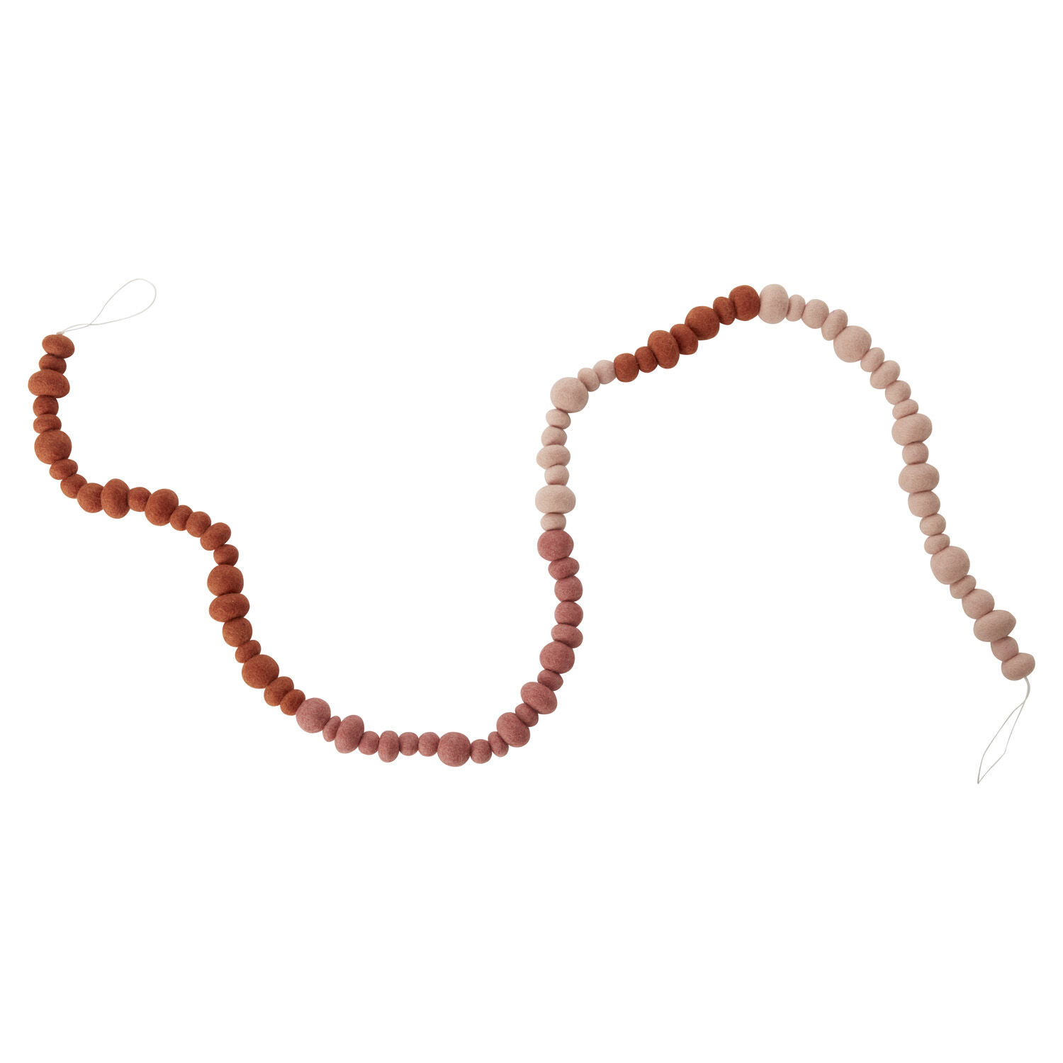 68'' in. Faux Garland, Red/White