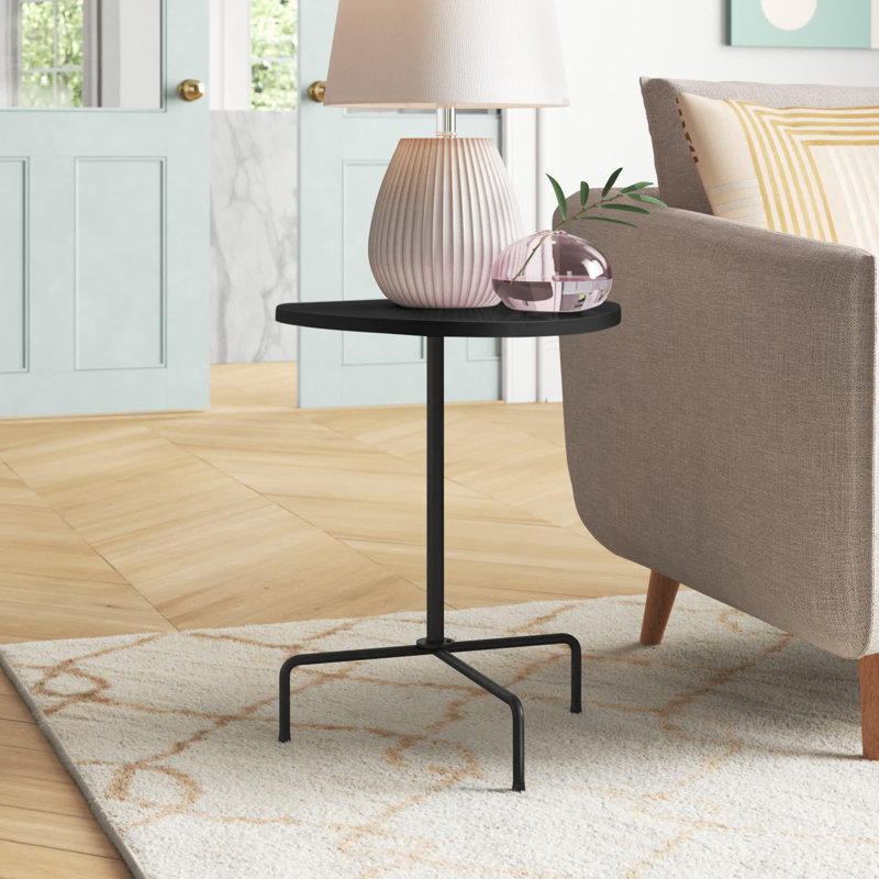 Albinas End Table, Black
