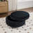 Upholstered  Swivel Barrel Armchair With Ottoman-48643585
