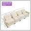 Canapé modulaire en chenille de 126,7 pouces pour salon-824773264