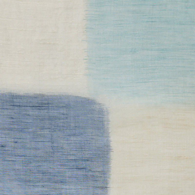 Pitura Geometric Throw Blanket, Navy/Aqua