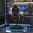 LED Gaming Chair with Footrest-1596457813