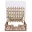 Gillian Steel and Rope Chaise Lounger-1928199524