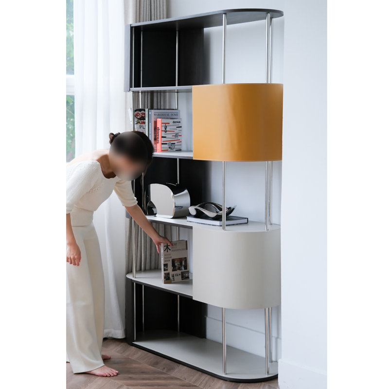 Modern minimalist design style bookcase