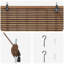  Roller Blind Adjustable Brown Bamboo Modern Cover Room Light Control