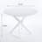42.1"WHITE Table Mid-Century Dining Table For 4-6 People With Round Mdf Table Top, Pedestal Dining Table, End Table Leisure Coffee Table,Cross Leg-374095422
