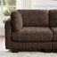 Canapé d'angle modulaire en chenille, 2 poufs amovibles, mousse haute densité, montage facile-14394264-14394266