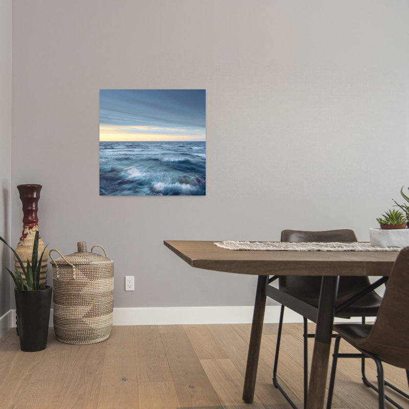 Vagues du lac Supérieur, marine, art de la nature tranquille et côtier, H 24 po x l 24 po