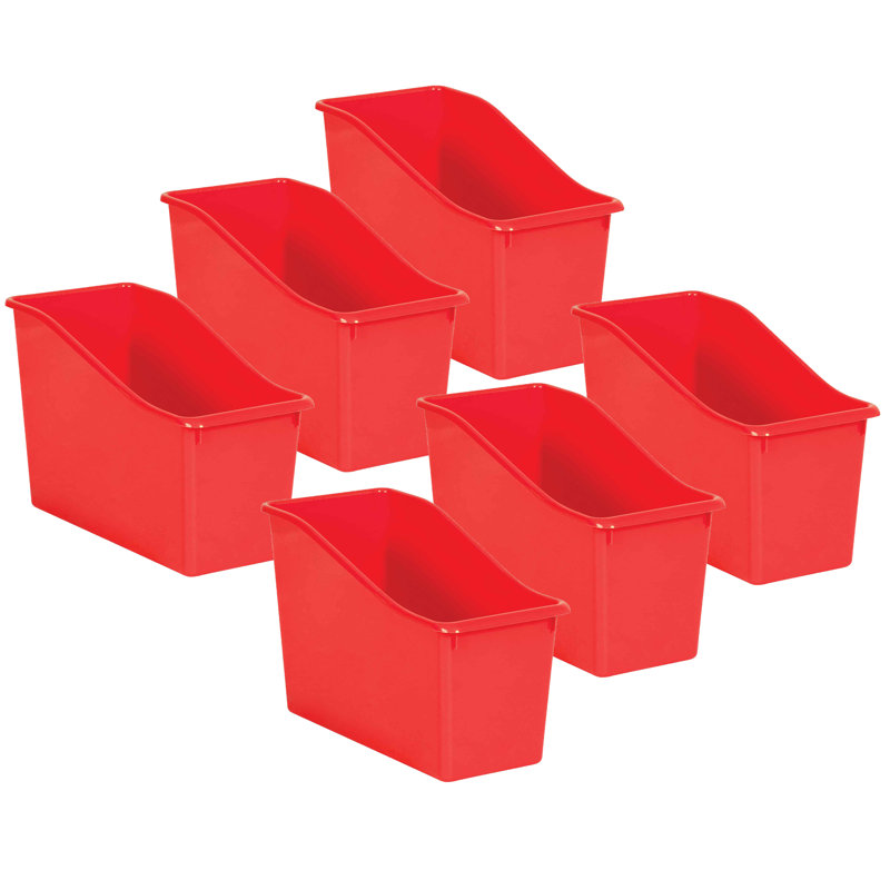 Rebrilliant Plastic Decorative Bin, Red