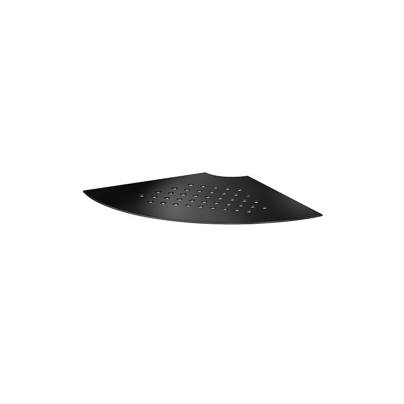 Tablette d'angle en métal Sideline, Noir mat
