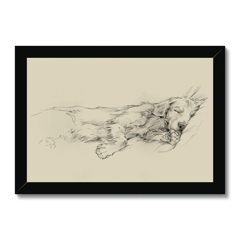Dog Days III by Ethan Harper - Print, Black Framed Paper Print, 34cm H x 50cm W