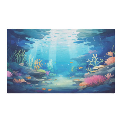 Mystical Sea Life Braided Rug
