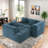 Boneless 2 - Piece Upholstered Sectional With Pillows, No Assembly Required Free Combination Sofa-1666000302
