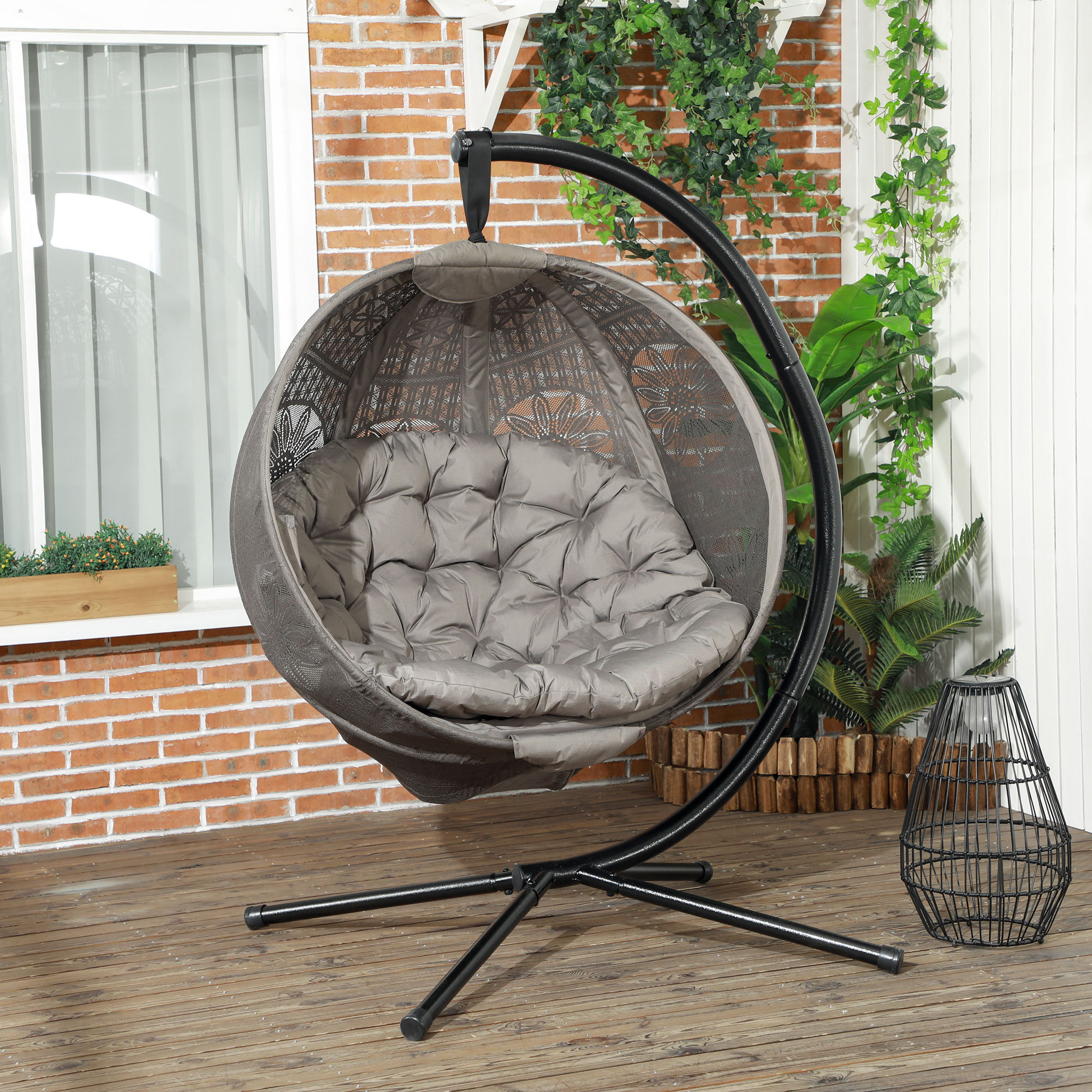 Hruby Hanging Chair with Stand
