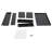 16 Inch DARK Under Desk Mounted Sliding Pull-Out Drawer Storage Organizer For Sit Stand Workstation Pull-Out Drawer