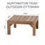 Huntington Outdoor 10 - Piece Teak Conversation Set-1940269596