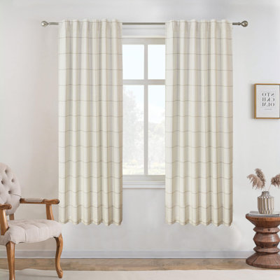 Linen Blend Blackout Curtain